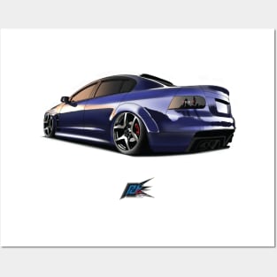holden commodore ve violet Posters and Art